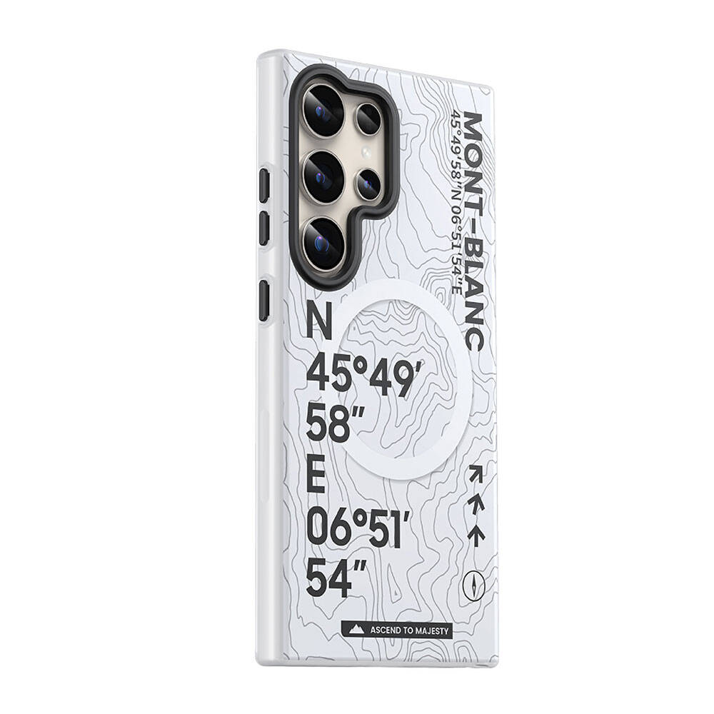 Benks Summit Serisi Galaxy S24 Ultra M-safe Şarj Özellikli Koordinat Yazı Desenli Kılıf Benks Summit Serisi Galaxy S24 Ultra M-safe Şarj Özellikli Koordinat Yazı Desenli Kılıf